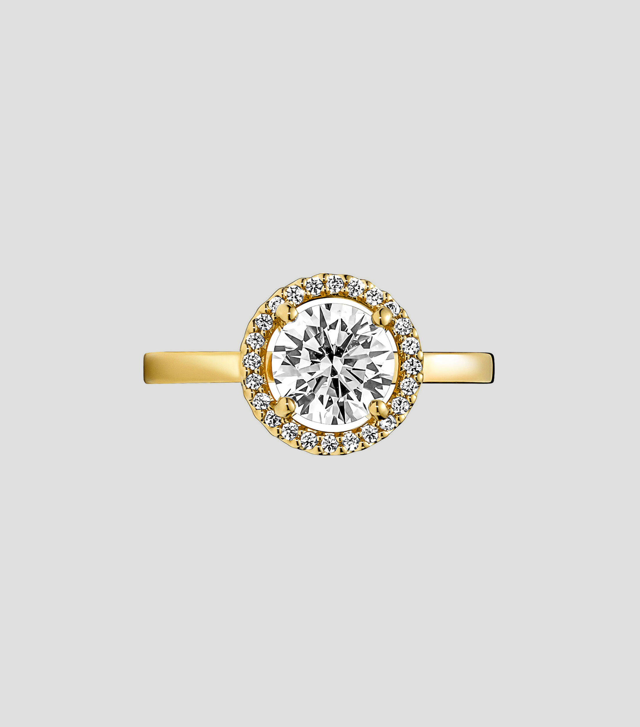 Anillo con Zirconias Mujer